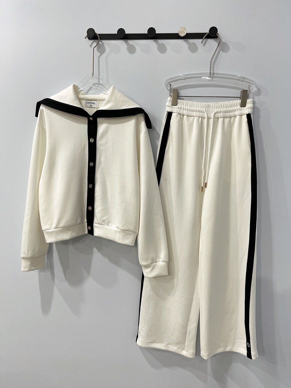 ✨Chanel Sailor Collar Two Piece Tracksuit Set